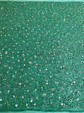 Smaragdzöld csipke Haute Couture